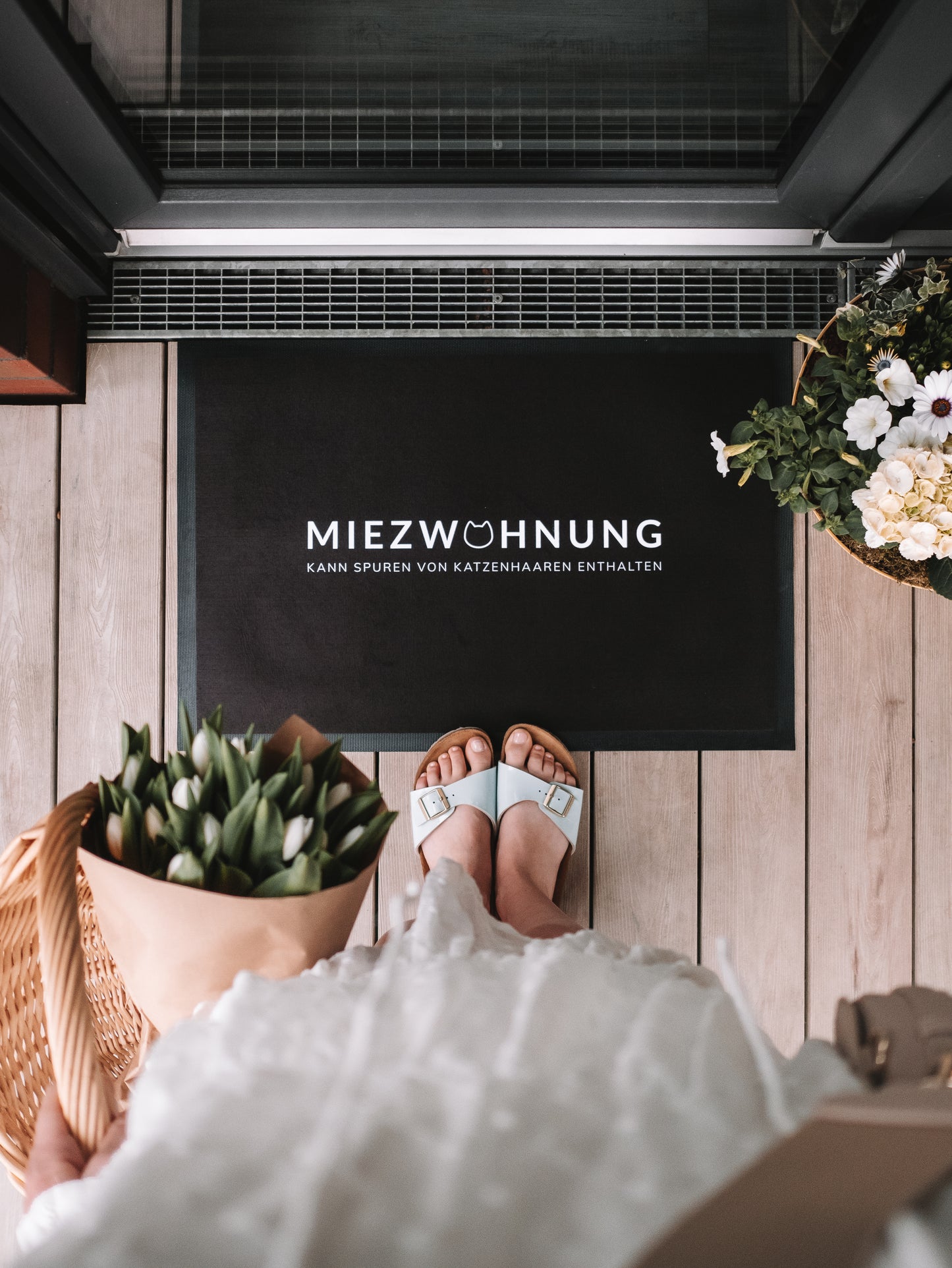 Fussmatte Miezwohnung 75 x 50 cm