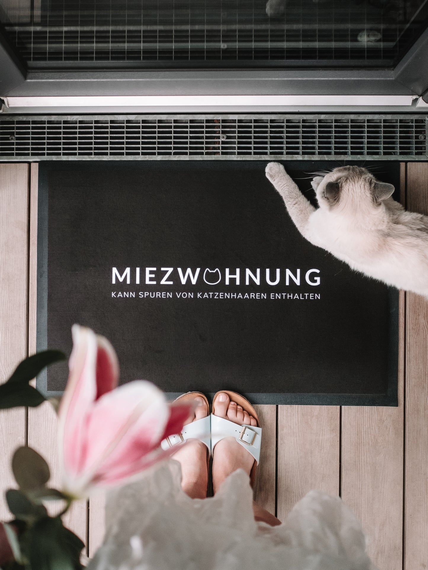 Fussmatte Miezwohnung 75 x 50 cm