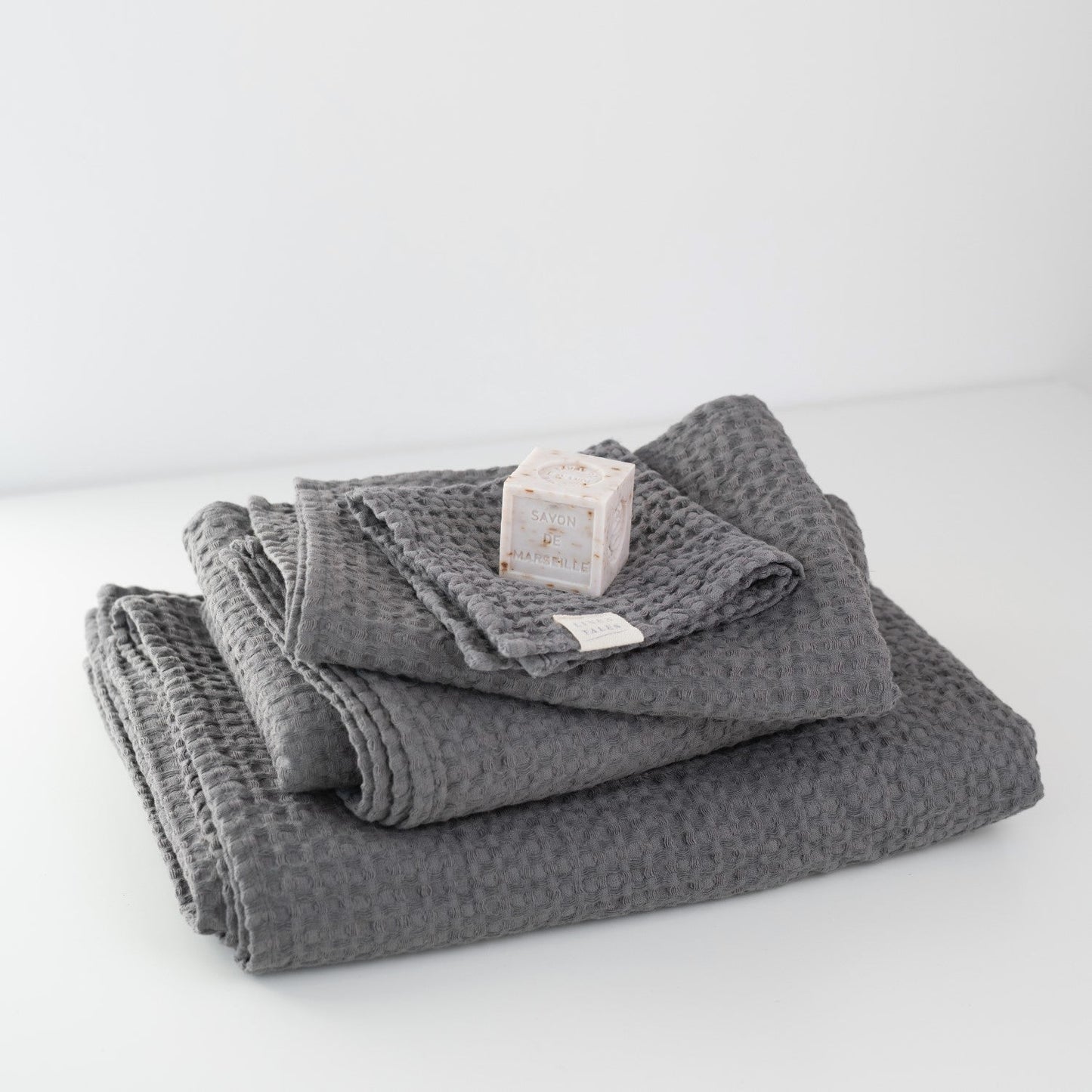 Waffle Towel Dark Grey