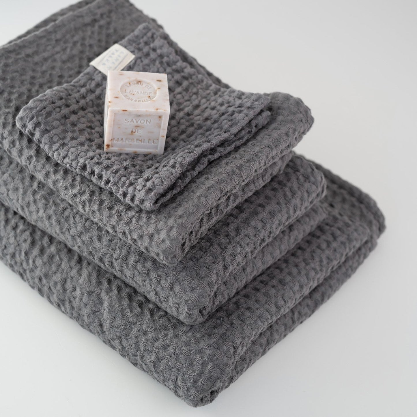 Waffle Towel Dark Grey
