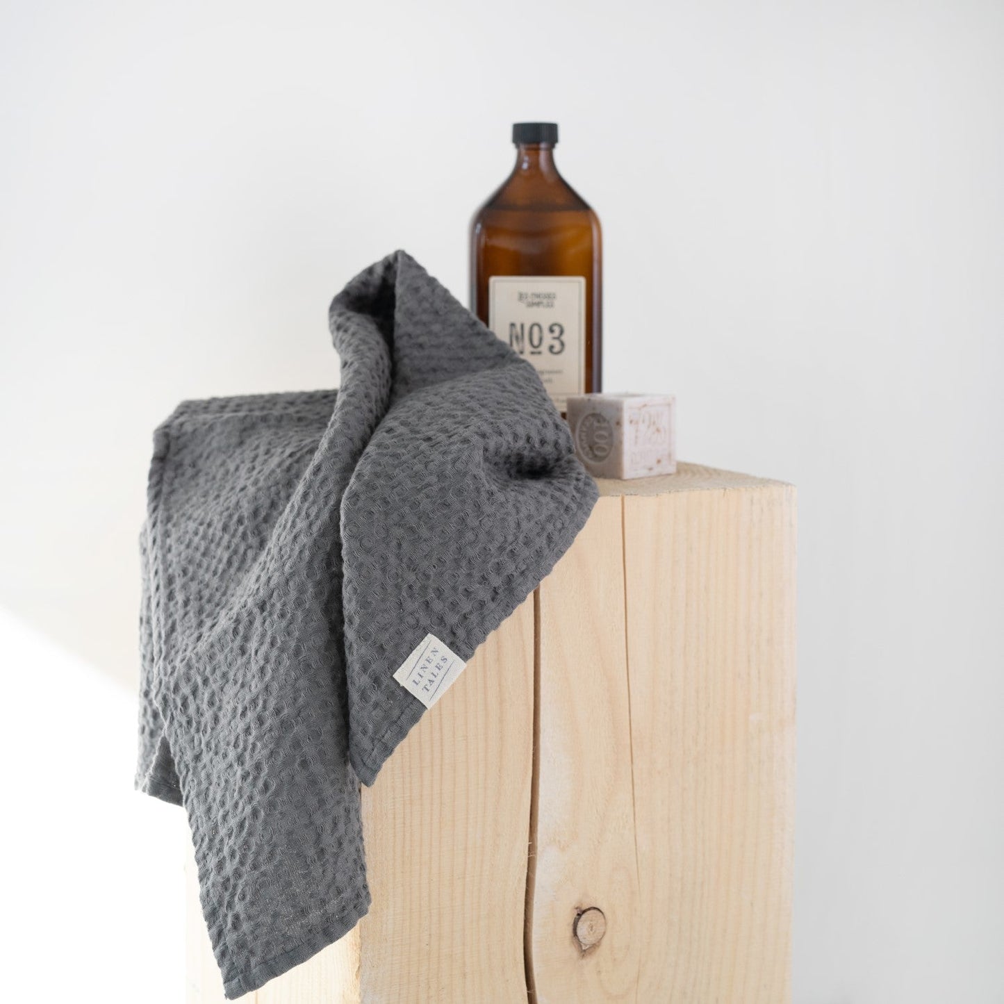 Waffle Towel Dark Grey