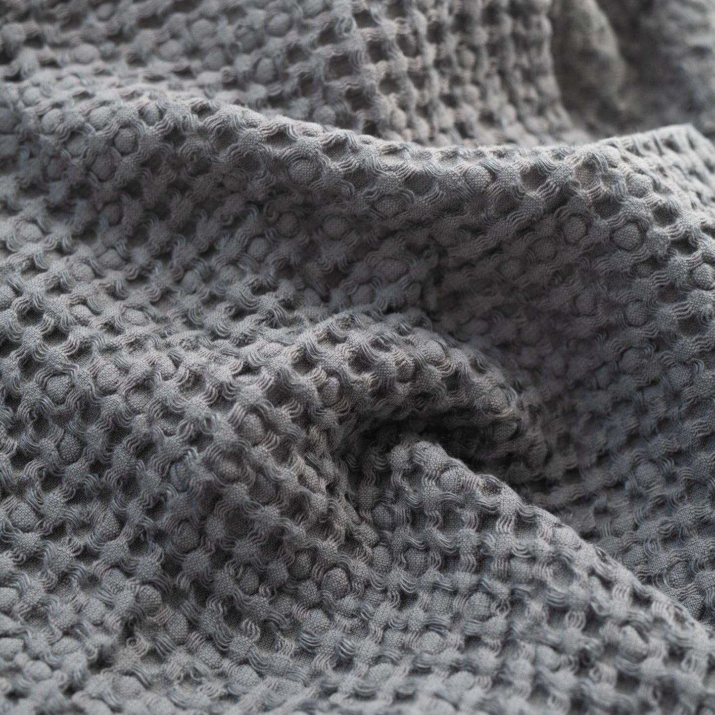 Waffle Towel Dark Grey