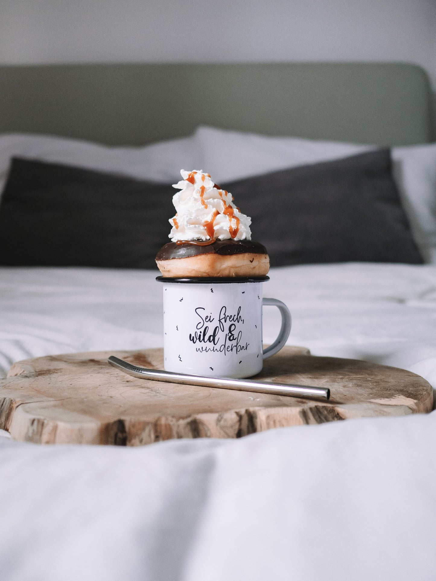Emaille Tasse Frech, wild & wunderbar