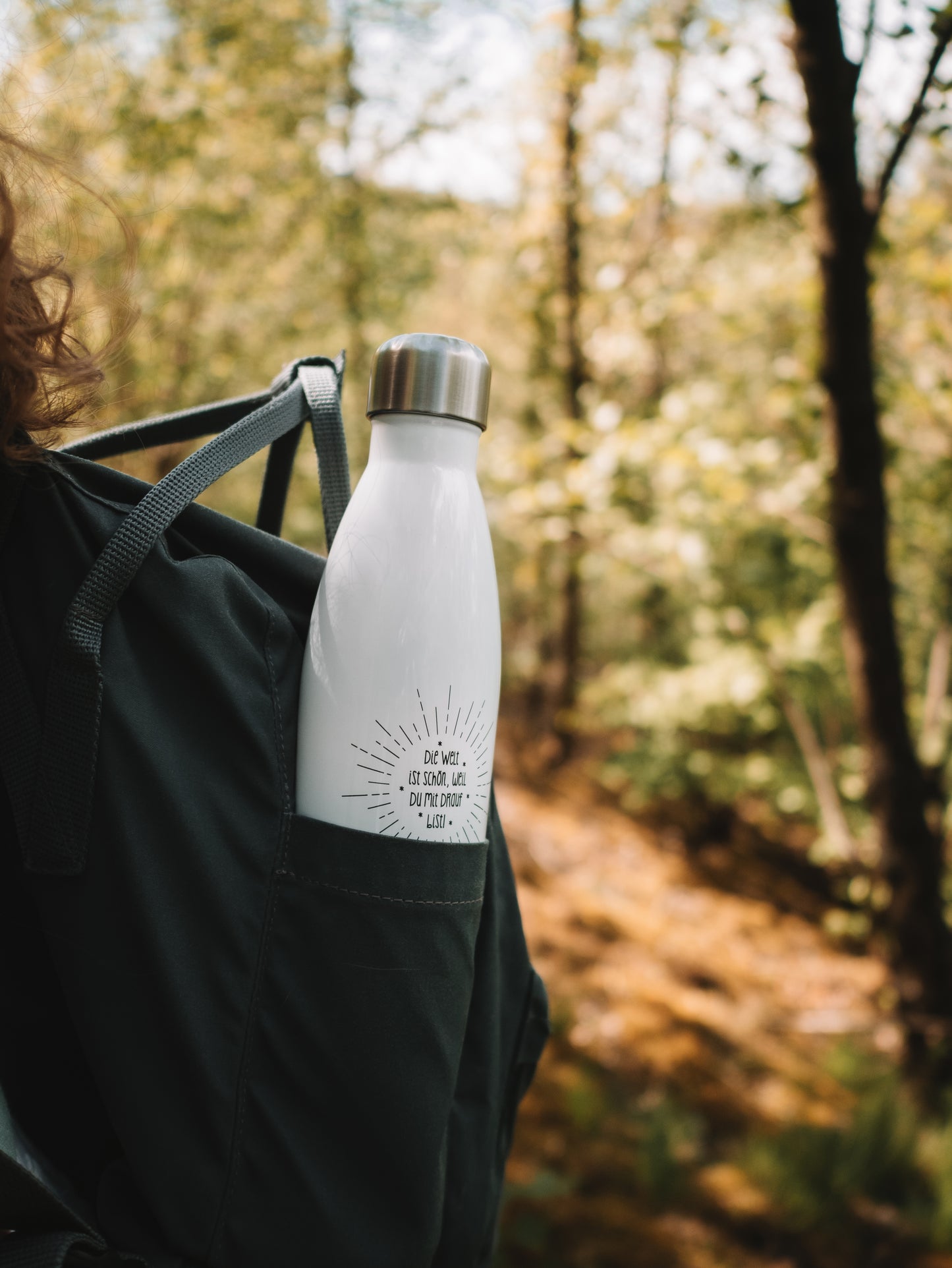 Thermosflasche "Die Welt ist schön"