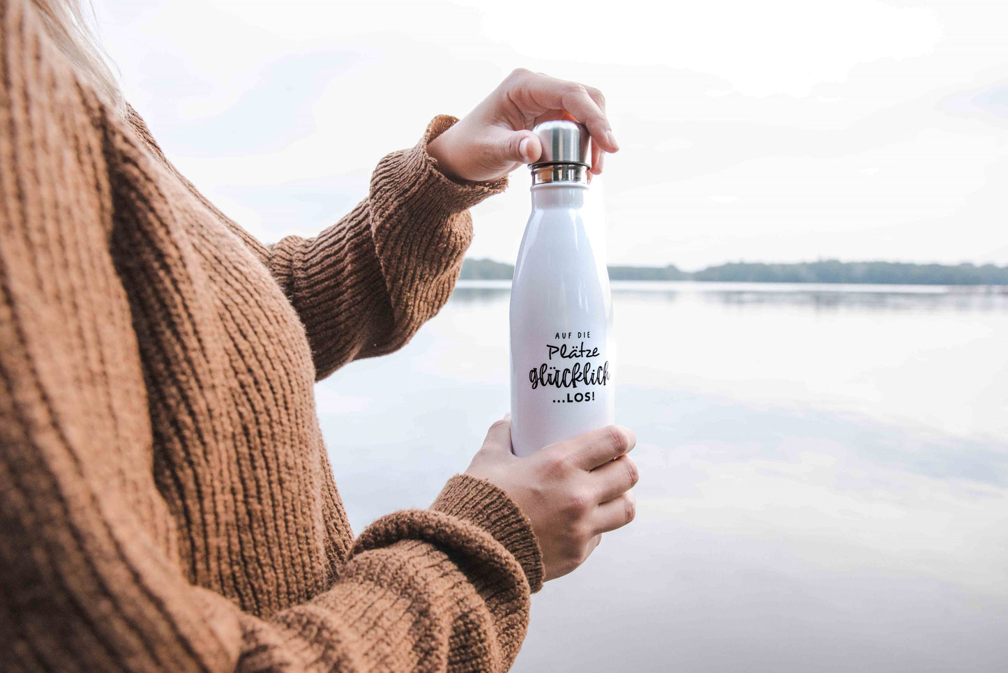 Thermosflasche "Auf die Plätze"