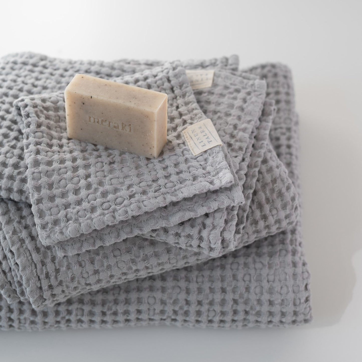 Waffle Towel Light Grey