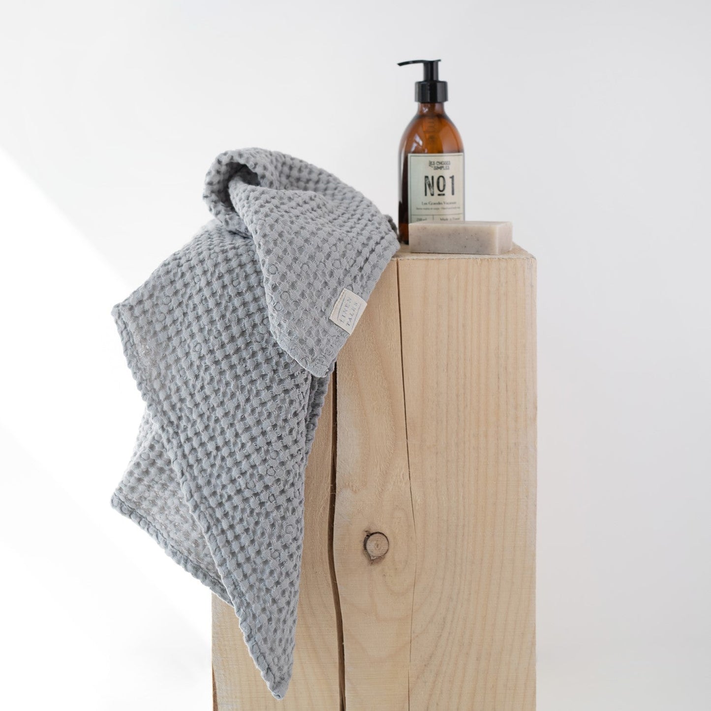 Waffle Towel Light Grey