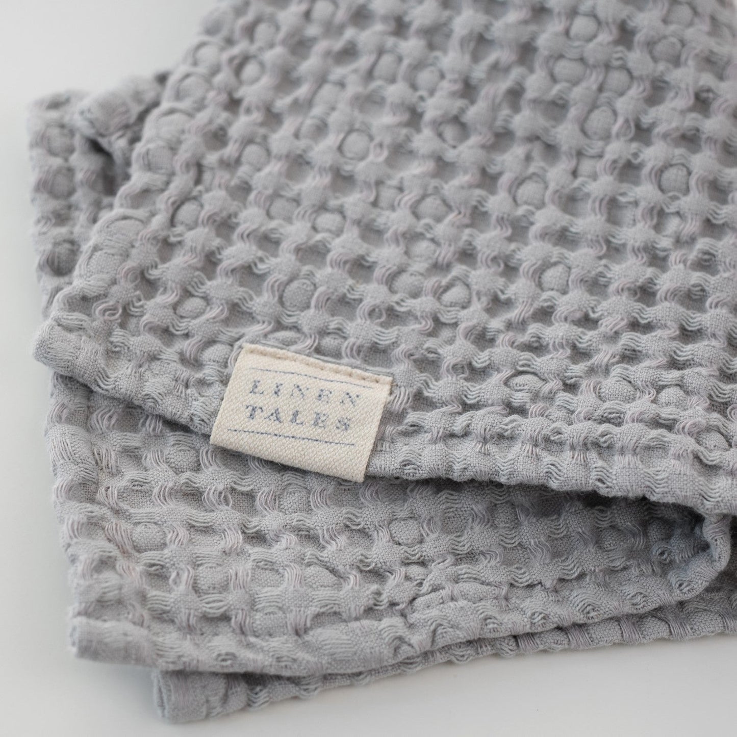 Waffle Towel Light Grey