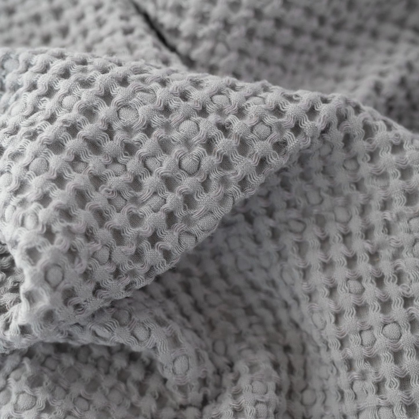 Waffle Towel Light Grey