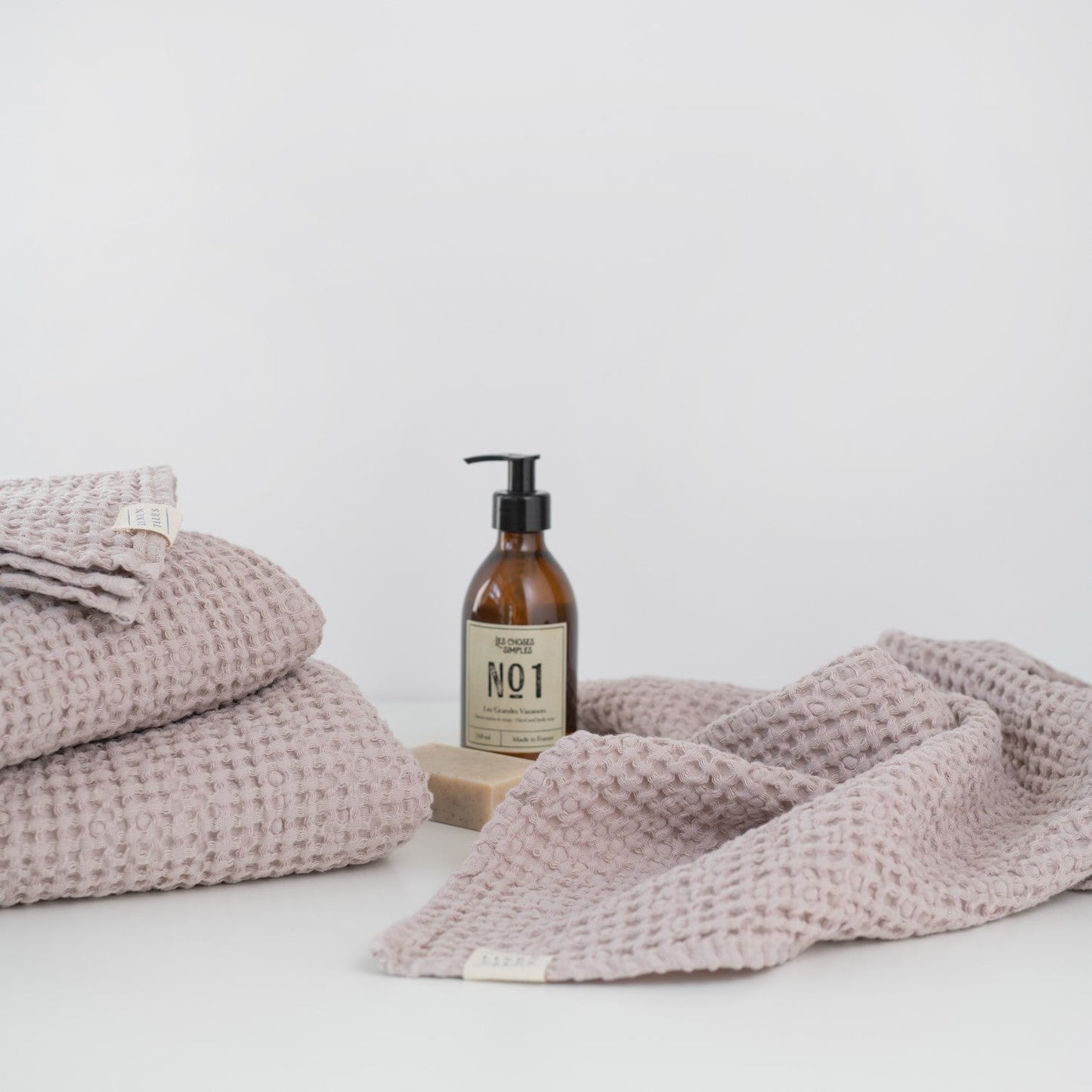 Waffle Towel Powder Rose