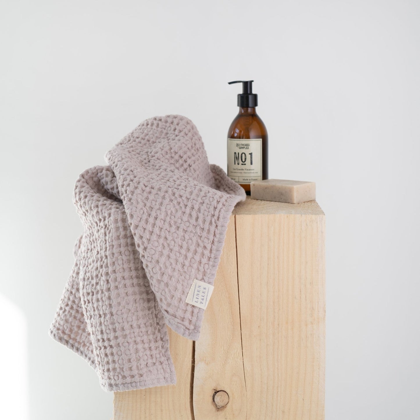 Waffle Towel Powder Rose