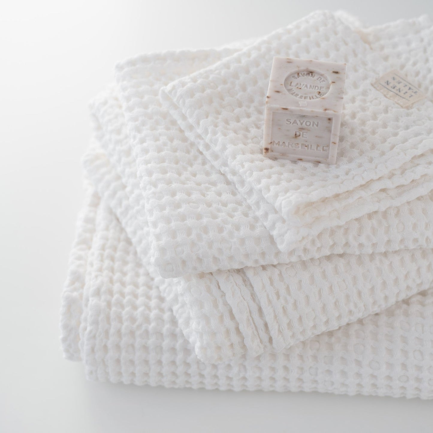 Waffle Towel White Linen