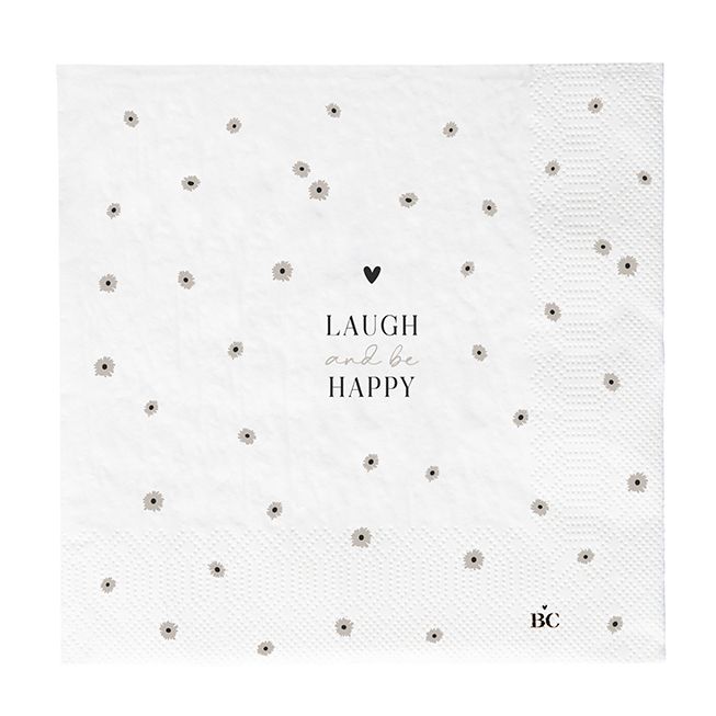 Servietten Laugh and be Happy 16.5 x 16.5 cm