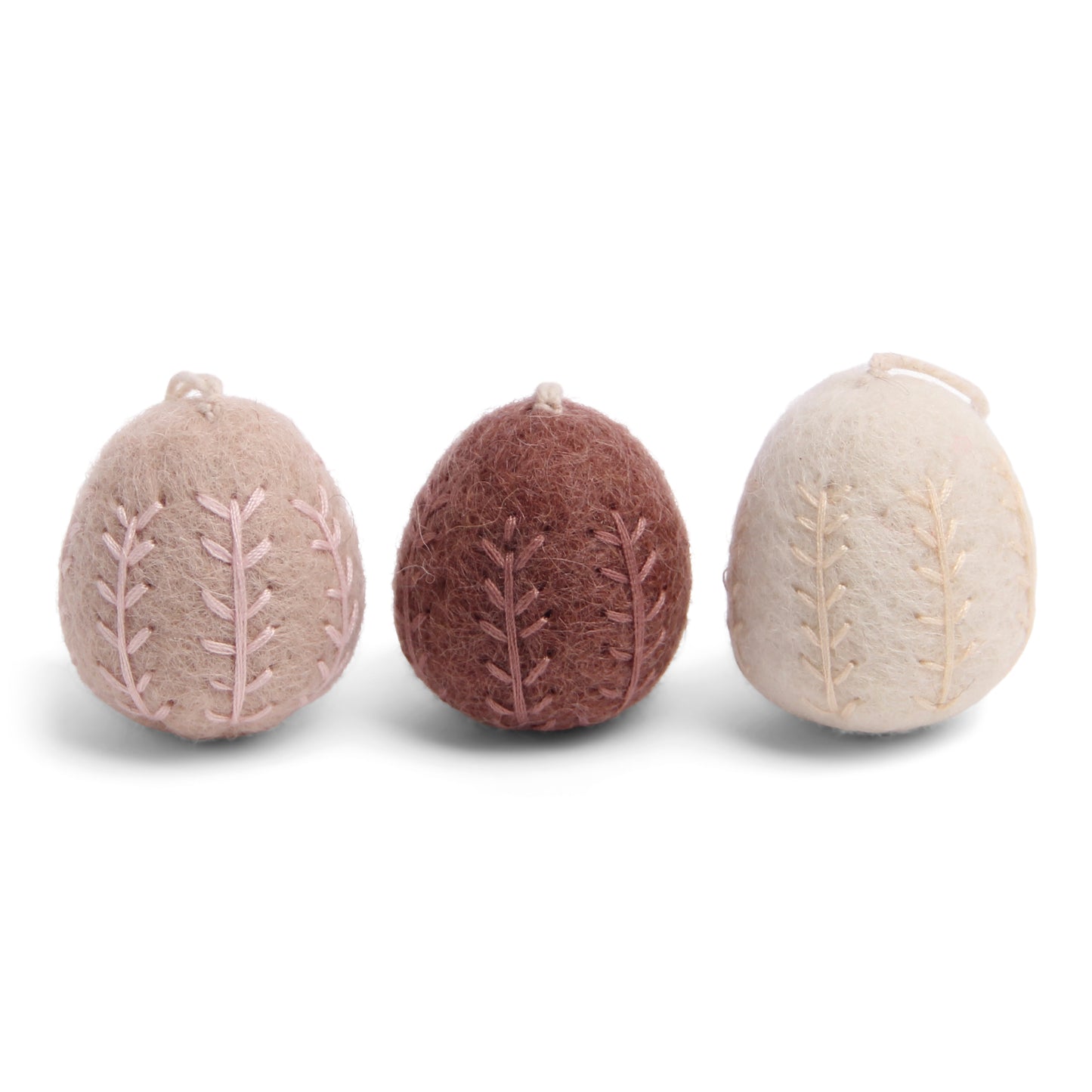 Eier mit Stickerei "3er Set"