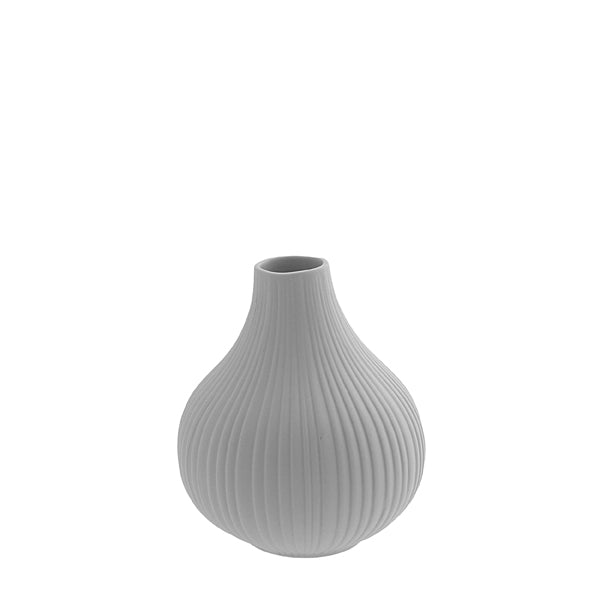 Vase Storefactory hellgrau mittel 12 x 14 cm