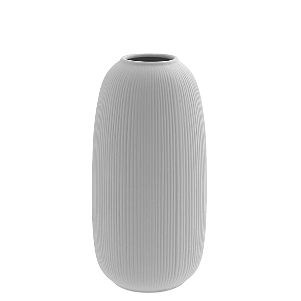 Vase Storefactory hellgrau 12 x 25 cm