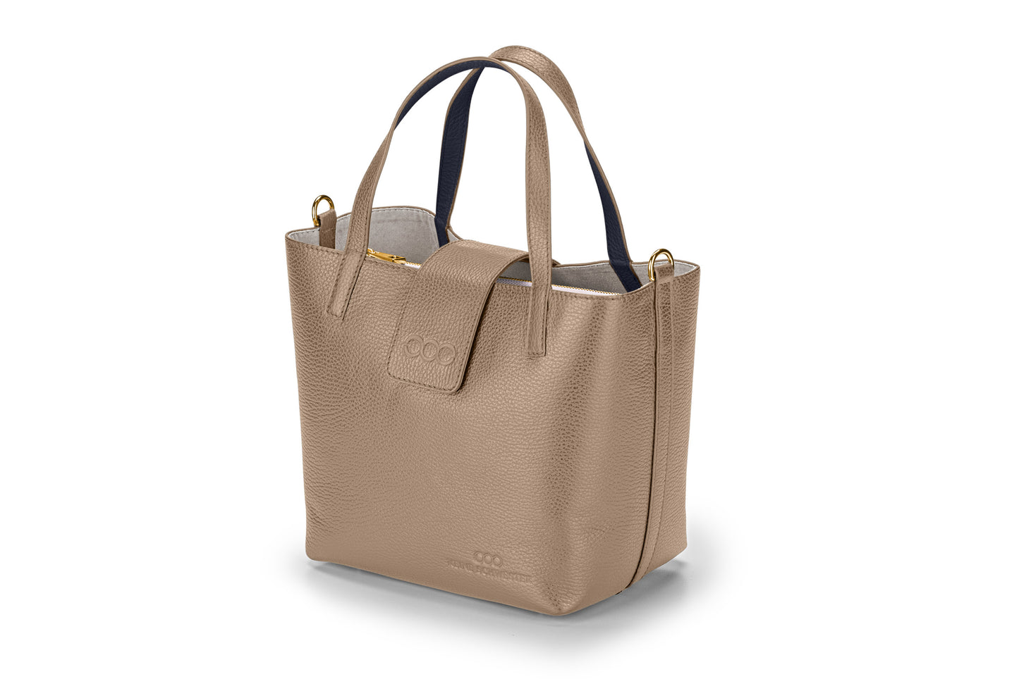 Midi Marte taupe nachtblau gold
