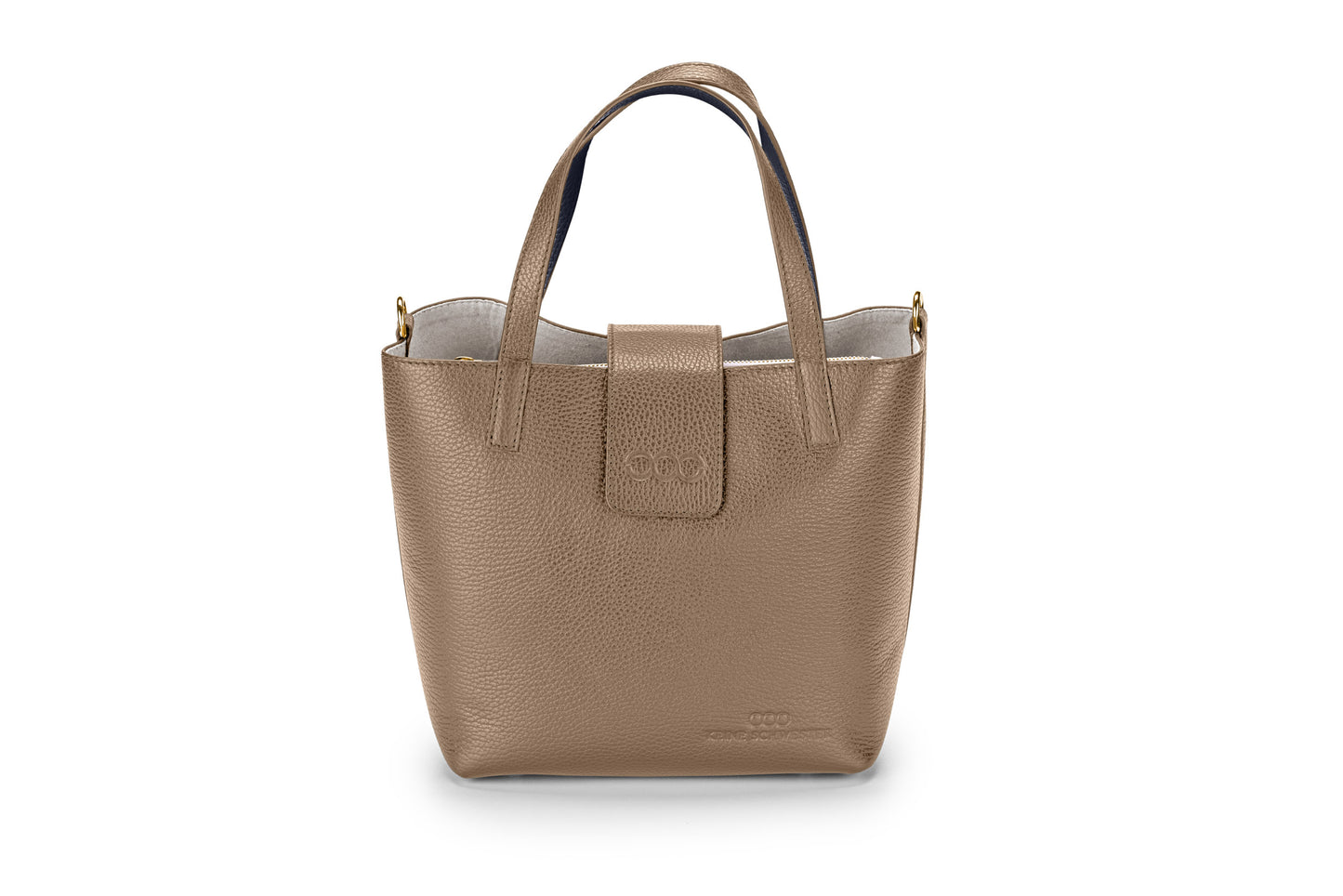 Midi Marte taupe nachtblau gold