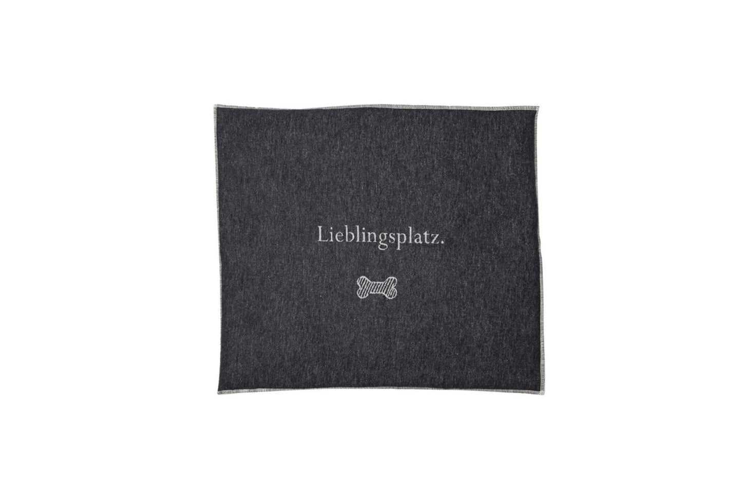Hundematte "Lieblingsplatz" dunkelgrau 70 x 80 cm