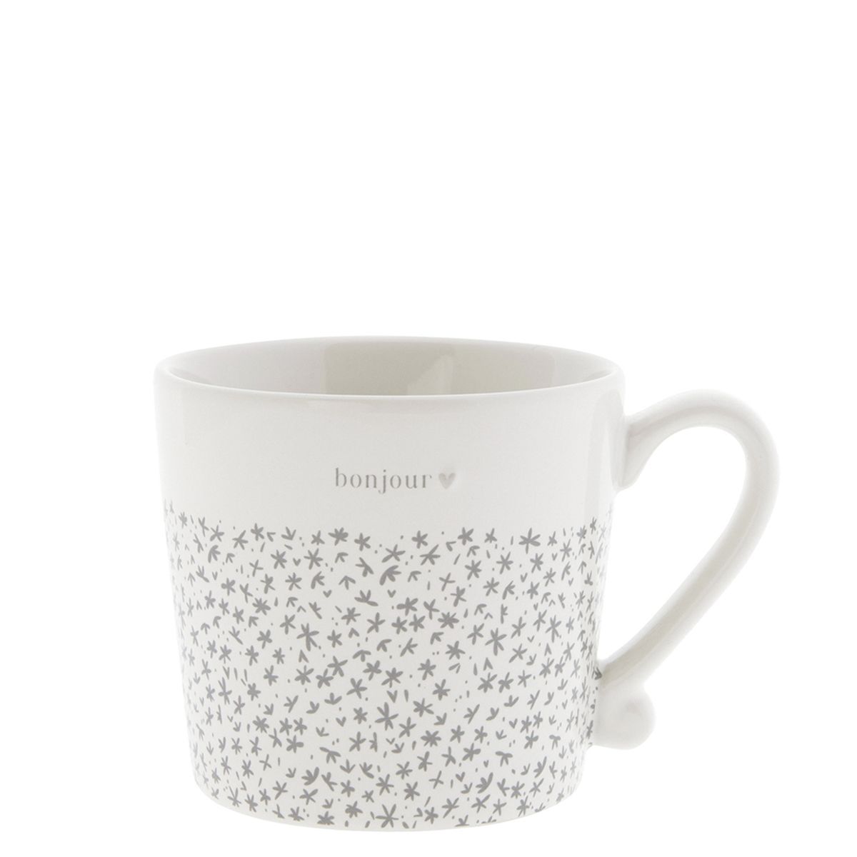Kaffee Tasse hoch bonjour