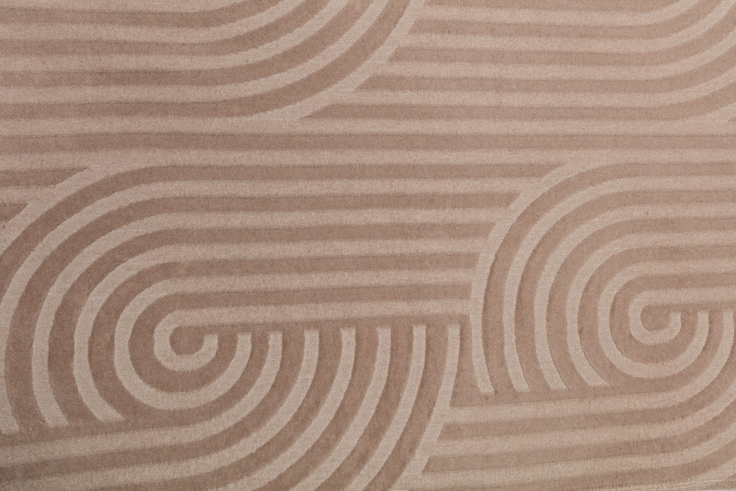 Decke gebogene Linien sand 150 x 200 cm