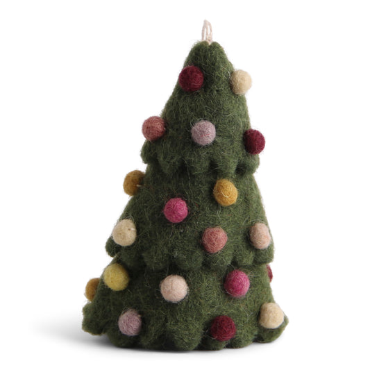 Weihnachtsbaum klein mit farbigen Kugeln