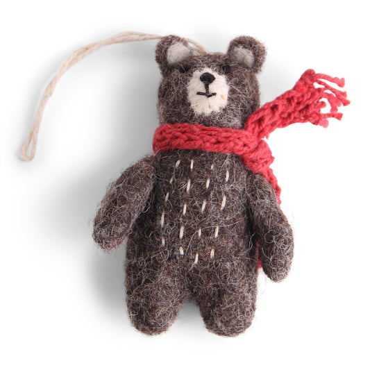 Mini Bär mit rotem Schal