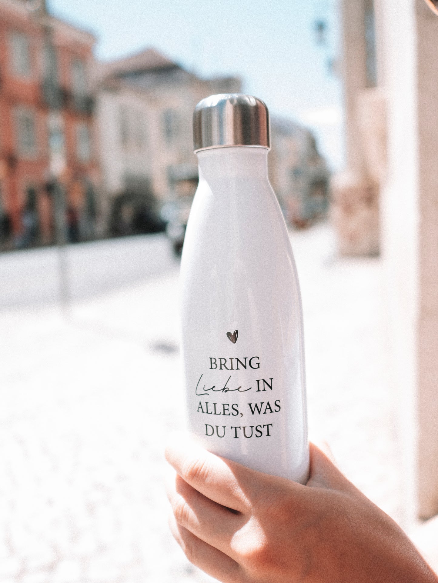 Thermosflasche "Bring Liebe in alles"