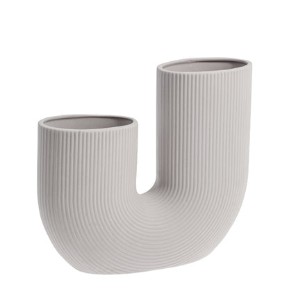 U-Vase Storefactory hellgrau 24 x 7 x 21 cm
