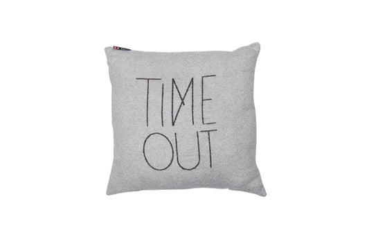 Kissen "Time Out" gefüllt 40 x 40 cm