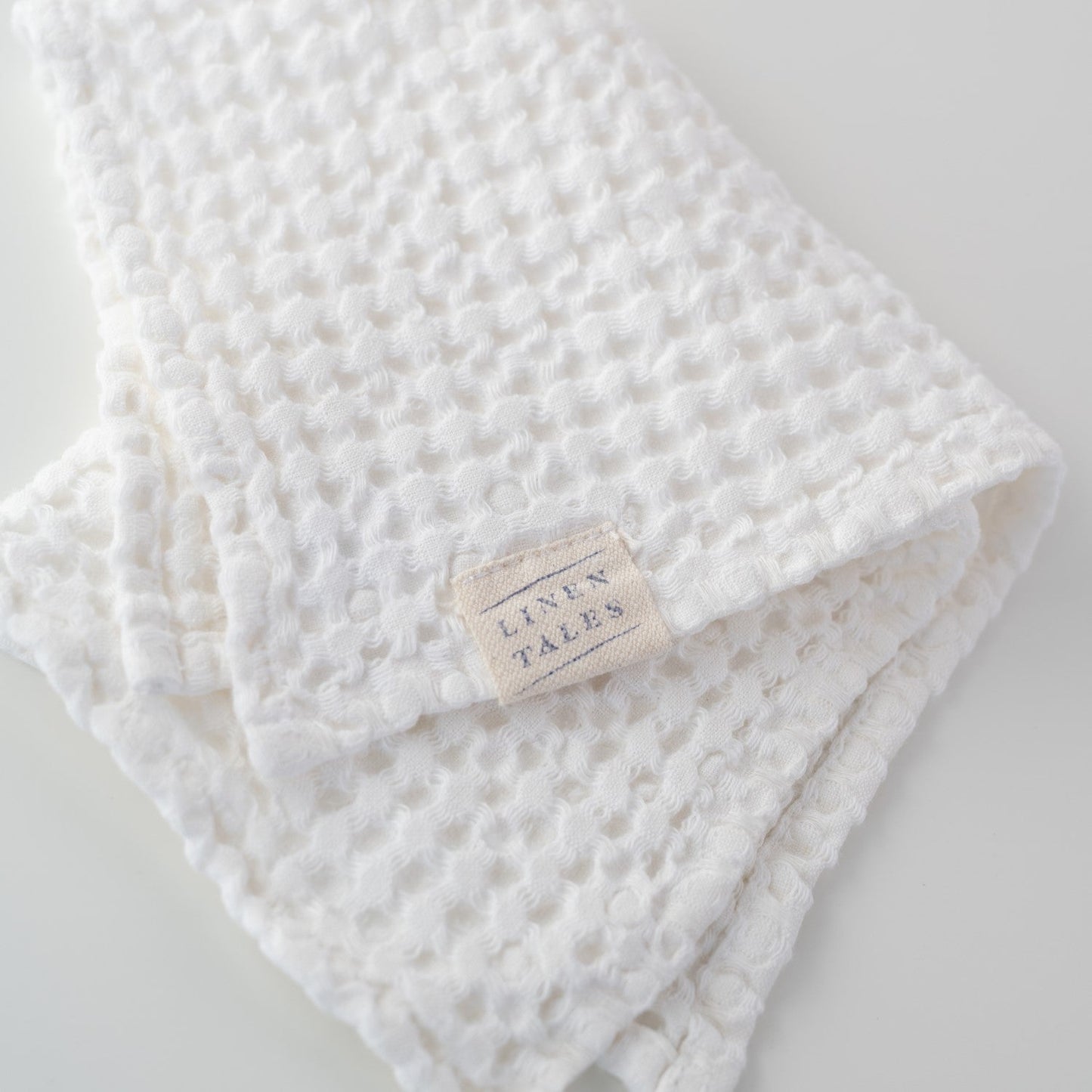Waffle Towel White Linen