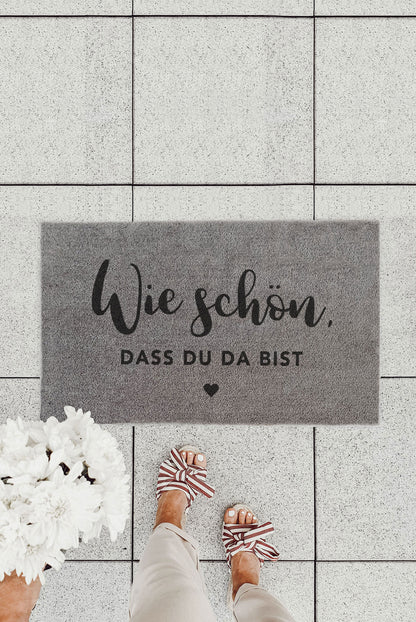 Fussmatte Wie schön 75 x 45 cm