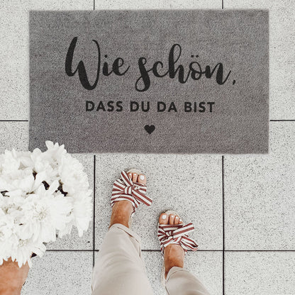 Fussmatte Wie schön 75 x 45 cm