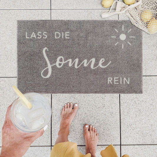 Fussmatte Lass die Sonne rein 75 x 45 cm