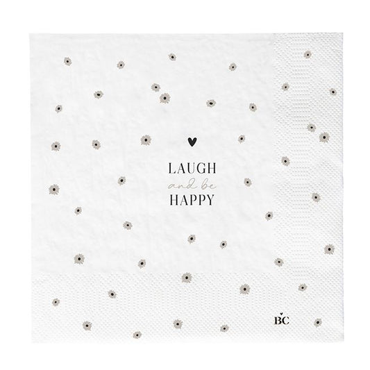 Servietten Laugh and be Happy 16.5 x 16.5 cm