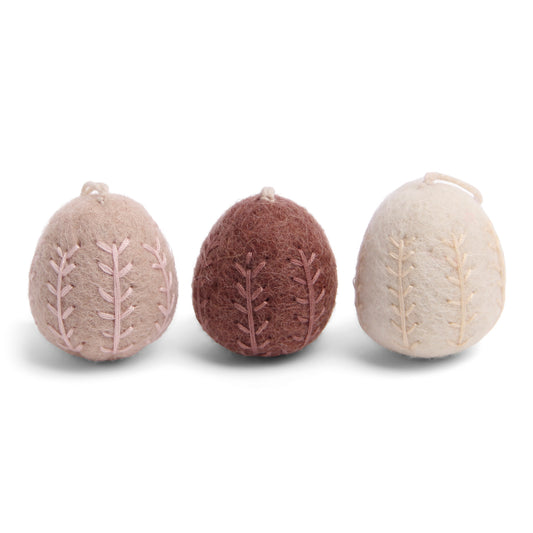 Eier mit Stickerei "3er Set"