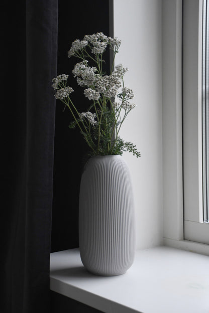 Vase Storefactory hellgrau 12 x 25 cm